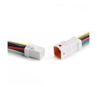 XIOKLM 2 3 4 6 8 Pin JWPF 0,7 MM Auto Impermeable Conector Micro electrónico con Cable Enchufe Trasero cableado arnés JST-02T(8P Wire Harness)