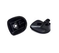 XIOKLM 2 piezas OE# 1GW25DW1AA Clip de retención soporte visera solar GRIS NEGRO BEIGE(BLACK 2PCS)