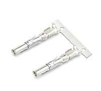 XIOKLM 20/50/100/200/500/Uds. Terminal Macho Hembra de cableado Coche 1,5mm / Conector Redondo Tipo TE CPC Rango engarzado 0,8-2mm² 66601-1 66602-1(Female,50 pcs)