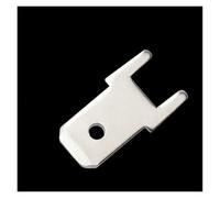 XIOKLM 20/50/100/Uds. 2,8 4, 6,3 MM latón estañado Lnserts Enchufe Placa de Circuito Terminal Soldadura PCB Espesor(610-4.8X12x0.8mm,50 Pcs)