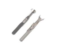 XIOKLM 20 Uds Terminal de engarzado Macho estaño 3 Mm Estampado Conector Cable arnés Coche contactos Metal latón Auto Empalme Pin DJ613A-3 * 0.6A(50 Pcs)