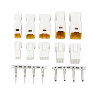 XIOKLM 5 Juegos de Conectores automotrices JST02R-JWPF-VSLE Impermeables 2/3/4/6/8 Pines Tapones a Tope Macho y Hembra(5 Sets JST 3Pin)