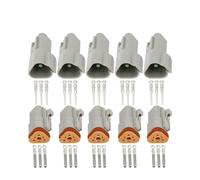 XIOKLM 5 Juegos de Conectores DT 3 Pines DJ3031Y-1.6-11/21 DT04-3P/DT06-3S Conector eléctrico Cable Impermeable/automóvil 22-16AWG