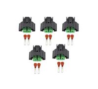 XIOKLM 5 Sets 2 Pin Car Connector Terminal with DJ70255F-3-21 / Holder Head