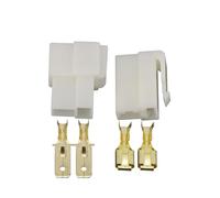 XIOKLM 6,3mm 2Pin DJ7021-6.3-11/21 Kits de Enchufe Terminal Cable Conector automotriz Coche Motocicleta(10 Sets)