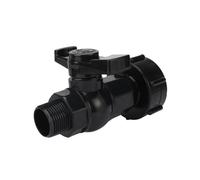 XIOKLM Adaptador de tanque IBC 1000 l S60 a válvula rosca macho/hembra 1/2 3/4 1 pulgada for riego jardín, controlador conector tubería agua(Male 20mm)