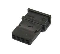 XIOKLM Conector Abierto 1241634 del mazo de Cables arnés Enchufe Auto 4pin 1241634-3 con los terminales(2pcs)