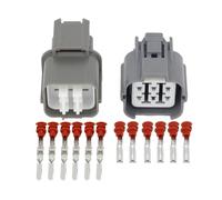 XIOKLM Conector de Acoplamiento Cable Macho Impermeable 6 Pines automotriz/Exteriores con Terminal DJ7068-2-11/21 6P(Male and Female Plug,5 Sets)