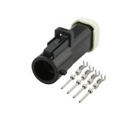 XIOKLM Conector de Cable cableado Impermeable del Enchufe Auto 4 Pines con terminales y Sellos(5pcs)