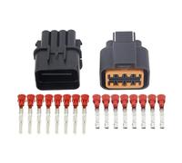 XIOKLM Conector de Coche con Abrazadera Macho y Hembra 8 Pines, Enchufe automotriz Terminal DJ70810Y-2.2-11/21(Male and Female Plug,5 Sets)