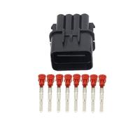 XIOKLM Conector de Coche con Abrazadera Macho y Hembra 8 Pines, Enchufe automotriz Terminal DJ70810Y-2.2-11/21(Male Plug,5 Sets)