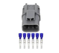 XIOKLM Conector de Coche Impermeable Serie 6 Pines 2,8 mm con Terminal DJZ7067-2.8-11/21, 7122-1864-40 y 7223-1864-40(Male Plug,5 Sets)