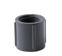 XIOKLM Conector de rosca hembra PVC 1/2 3/4 pulgadas, 20/25/32 mm, codo recto en T, adaptador 3 vías for riego jardín y acuario(Straight-Grey,25mm)