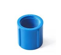 XIOKLM Conector de rosca hembra PVC 1/2 3/4 pulgadas, 20/25/32 mm, codo recto en T, adaptador 3 vías for riego jardín y acuario(Straight-Blue,32mm)