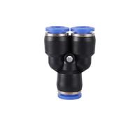 XIOKLM Conector de tubo de montaje neumático para manguera de plástico de 4 mm, 6 mm, 8 mm, 10 mm, 12 mm, 14 mm, conectores PY de poliuretano (PY, 10 mm)