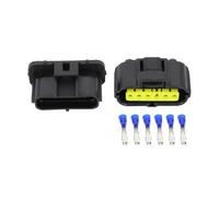 XIOKLM Conector del Coche de la Abrazadera 6 Pines a Prueba Calor con el Conector automotriz Terminal DJ7063Y-1.8-11/21(5 Sets)