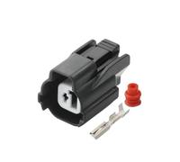 XIOKLM Conector Impermeable Sellado cableado Auto del Enchufe 6189-0386 de 1pin con terminales y Sellos(10pcs)