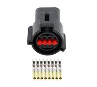 XIOKLM Conector Negro de los Conectores Impermeables automotrices 8 Pines con el Enchufe Terminal DJ7087A-1.5-11/21 8P(5 Sets Female)