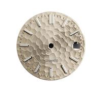 XIOKLM Esfera de 28,5mm patrón geométrico Dorado/Azul/Verde Adecuado for Accesorios Reloj Movimiento automático NH35(7)