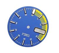 XIOKLM Esfera de Reloj 28,5mm, Cara Luminosa Verde, Buceo for Movimiento NH35/4R35, Piezas Repuesto, Accesorios(BLU)