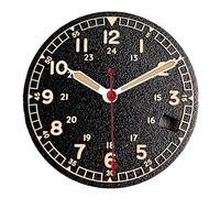 XIOKLM Esfera de Reloj con Esfera for NH35 NH36, repuestos Relojes automáticos for Hombre, esferas Color salmón Blanco y Negro, Ventana Fecha(Black-2 Set-3.8 Date)