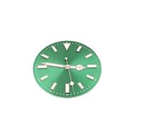XIOKLM Esfera de Reloj Tachonada Luminosa Verde con números Romanos sin Ventana Fecha for Accesorios Movimiento NH35/8215/2836(Green set-NH35-126-1)