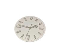 XIOKLM Esfera de Reloj Tachonada Luminosa Verde con números Romanos sin Ventana Fecha for Accesorios Movimiento NH35/8215/2836(White set-NH35-126-1)