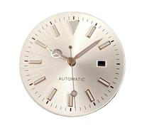 XIOKLM Esferas de Reloj 24,5mm for Mujer, Accesorios mecánicos compatibles con Caja Luminosa NH05 NH06 31mm(B White Rose Set)