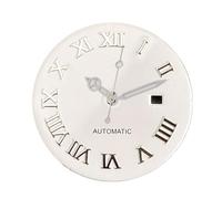 XIOKLM Esferas de Reloj 24,5mm for Mujer, Accesorios mecánicos compatibles con Caja Luminosa NH05 NH06 31mm(C White Silver Set)