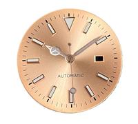XIOKLM Esferas de Reloj 24,5mm for Mujer, Accesorios mecánicos compatibles con Caja Luminosa NH05 NH06 31mm(B Gold Set)