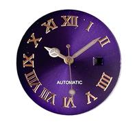 XIOKLM Esferas de Reloj 24,5mm for Mujer, Accesorios mecánicos compatibles con Caja Luminosa NH05 NH06 31mm(C Purple Set)