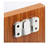 XIOKLM Juego de ganchos for marco fotos, colgador pared acero inoxidable, montaje empotrado, hebilla colgante, conector junta soporte enclavamiento for muebles, 1-10 Uds(S,2PCS(1Set))