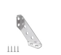 XIOKLM Juego de soportes esquina for muebles, conector estante angular acero inoxidable, soporte gabinete, marco fijación, con tornillo, 10/1(1 Set)