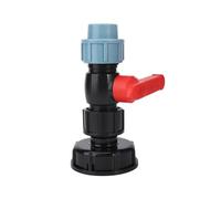 XIOKLM Kit adaptador for tanque IBC, conector rápido de tubería plástico PE/PVC/PPR, válvula for manguera 20/25/32 mm, contenedor 1000 l, barril lluvia(25mm)