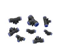 XIOKLM PEG Pneumatic Components - Conector reductor de tráquea tipo T PEG8-6, conector de plástico rápido de 3 vías reductor especial (8 mm-6 mm)