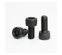 XIOKLM Perno con tapa hexagonal de 100p, M2, M3, M4, M5, M6, acero grado negro 12,9, DIN912, cabeza hueca, tornillo for muebles licencia coche(50pcs M2.5x20mm)