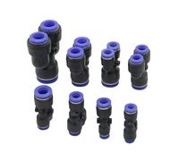 XIOKLM PW - Conector neumático de 3 vías en forma de Y de 4 mm a 16 mm de diámetro exterior para manguera de gas y plástico, accesorios rápidos (16 mm-12 mm)