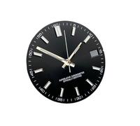 XIOKLM Reloj con Esfera de 28,5 MM, sin Logotipo, Luminoso, Verde, manecillas, Adecuado for Accesorios Movimiento NH35 NH36(Black Set)