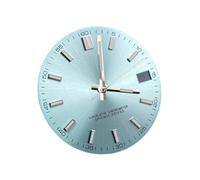 XIOKLM Reloj con Esfera de 28,5 MM, sin Logotipo, Luminoso, Verde, manecillas, Adecuado for Accesorios Movimiento NH35 NH36(Ice Blue Set)