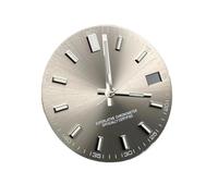 XIOKLM Reloj con Esfera de 28,5 MM, sin Logotipo, Luminoso, Verde, manecillas, Adecuado for Accesorios Movimiento NH35 NH36(Grey Set)