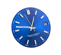 XIOKLM Reloj con Esfera de 28,5 MM, sin Logotipo, Luminoso, Verde, manecillas, Adecuado for Accesorios Movimiento NH35 NH36(Blue Set)