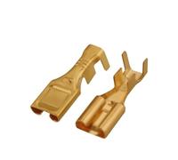 XIOKLM Terminal de engarzado latón Dorado 7,8mm, Conector prensado en frío, DJ625-7.8X0.8C DJ623-E7..8 / Coche(Female A,500 Pcs)