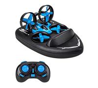 XIONGDA RC Quadcopter 3-en-1 Control Remoto Drone Anfibio Hovercraft 3D Flip Ajuste de Velocidad Juguete Inteligente Creativo Mejor Regalo de cumpleaños para Adultos y niños