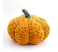 Xionghonglong 3D Cojines Decorativo de Calabaza Relleno, Juguete de Peluche Esponjoso Cojín para Habitación, Sofá, Cojines Decorativos Fiestas (Amarillo, 20cm)