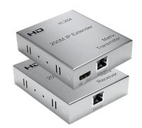 XIPSBJWF Extensor IP de 200 m, Matriz H.264 Mediante Cable Ethernet RJ45 Cat6, Compatible con transmisor y Receptor Multi-HDMI fácil de operar
