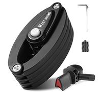 XIQI Candado plegable para bicicleta de alta seguridad, 85 cm de longitud, candado de combinación con soporte, alto nivel de seguridad 10, cerradura de bicicleta para bicicleta de montaña y carretera