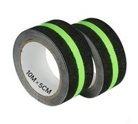 Xiqiggi 2 Pieces 10m × 5cm Cintaadhesiva Antideslizante, Cinta Antideslizante Escaleras de Resplandor en la Oscuridad, Glow in the Dark Tape Autoadhesiva para Interiores y Exteriores Escaleras