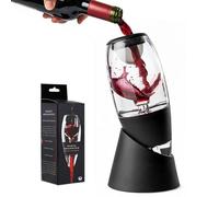 Xiqiggi Decantador de Vino, Aireador Decantadores Vino con Filtro, Soporte de Base y Oxigenador, Instantáneo Portátil Juego Decantador, Porron Vino para Eliminar Cristales Tartrato, Sin BPA