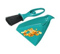 XIQIQI Juego de Escoba Pequeña y Recogedor,Kit Portátil De Escoba Manual | Juego de Cepillo y Recogedor con Mango Corto,para Hogar Cocina Oficina Aula Baño Dormitorio Sala De Estar Mesa Encimera