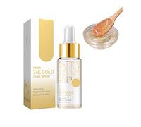 XIRUJNFD 24K Gold Snail Serum, Snail Serum Snail Essence, Facial Serum Anti Aging, Collagen Booster Serum, Ginseng Serum, 24k Gold Serum for Face (1Pcs)